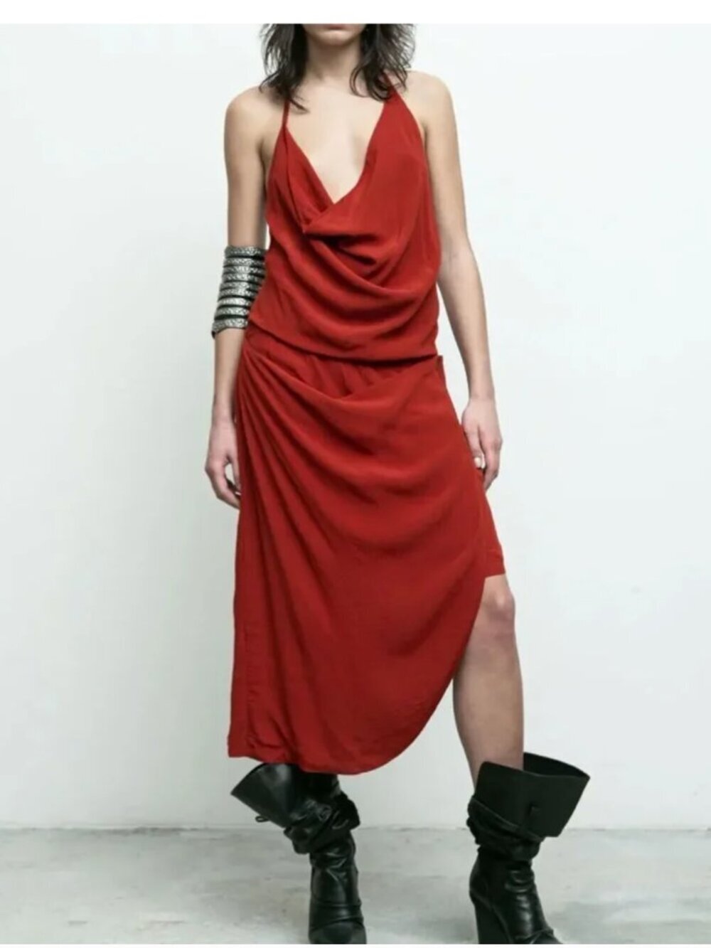 Free People NWT Nicholas K x Free People Juno Dress in Crimson